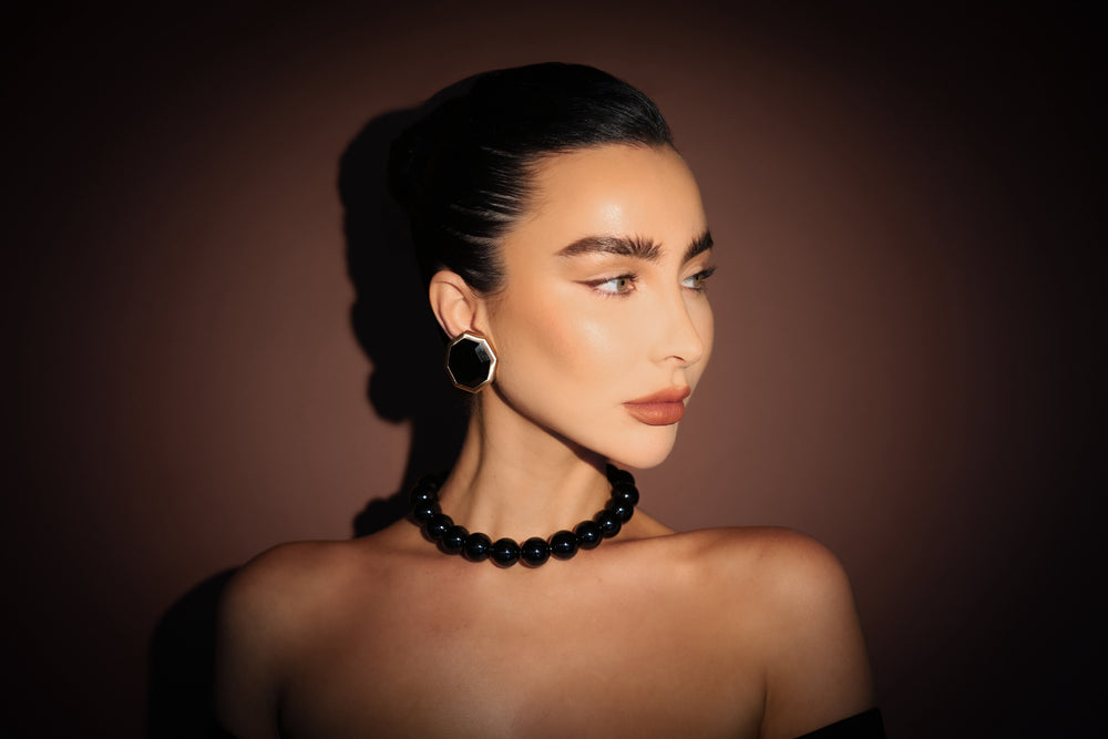 IXV12 Earring Black Onyx