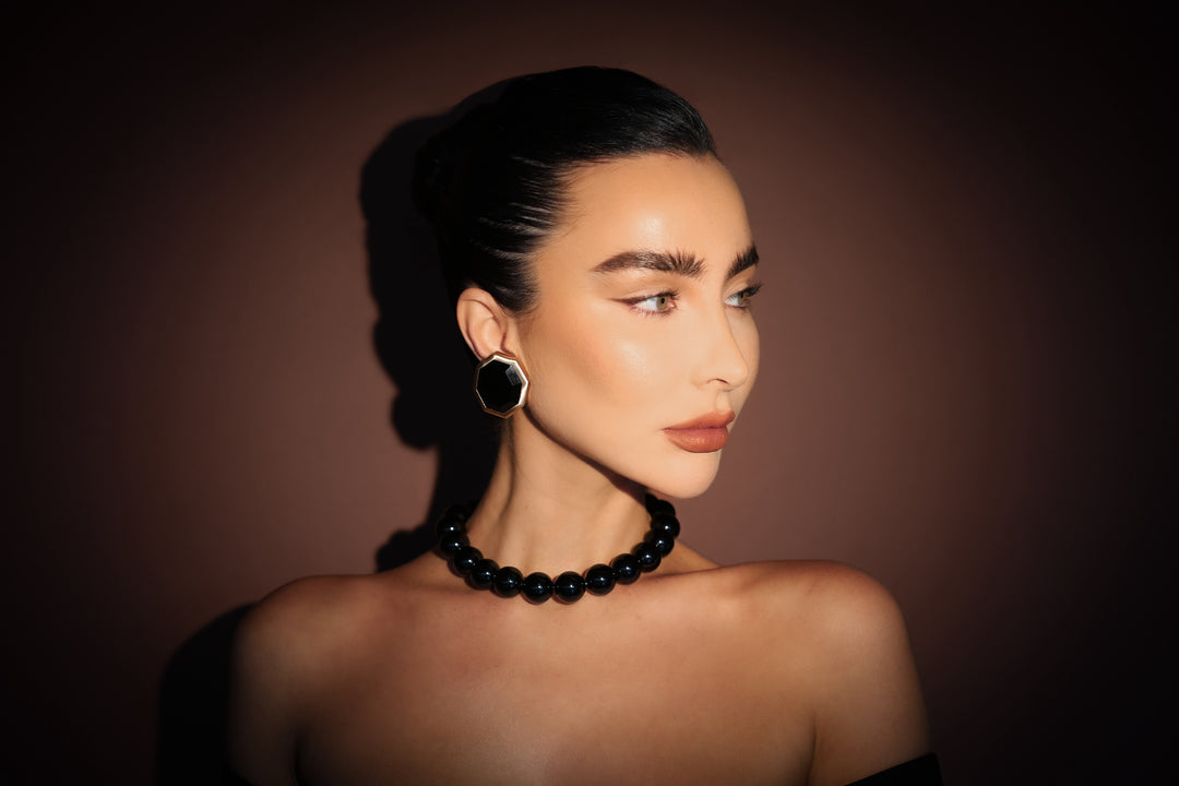 IXV12 Earring Black Onyx