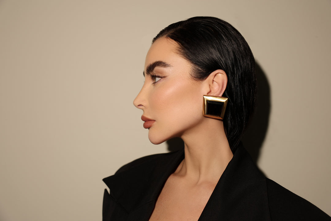 IXV04 Earring Smoky Quartz