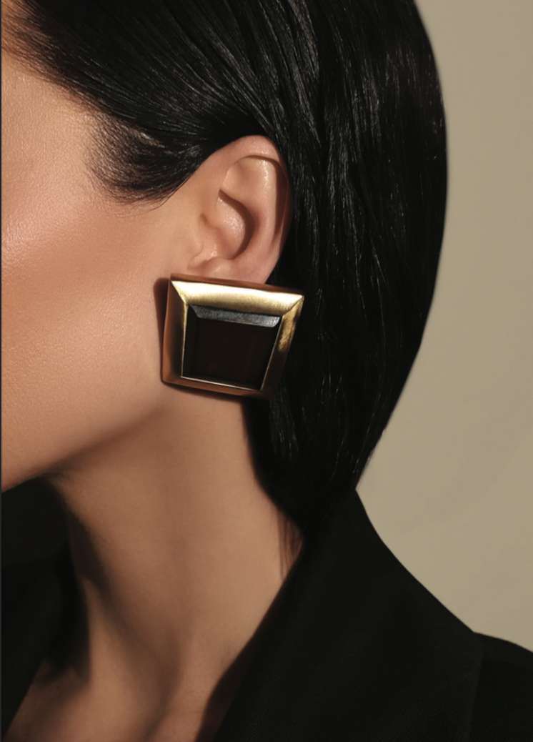 IXV04 Earring Smoky Quartz