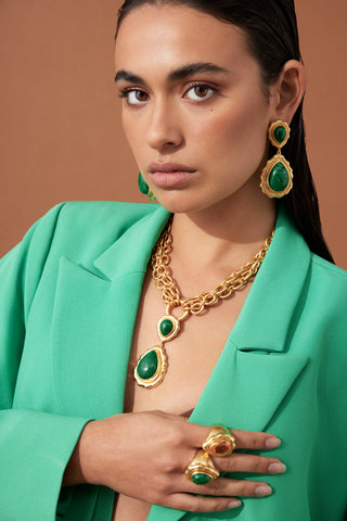 Paulina Ring Malachite
