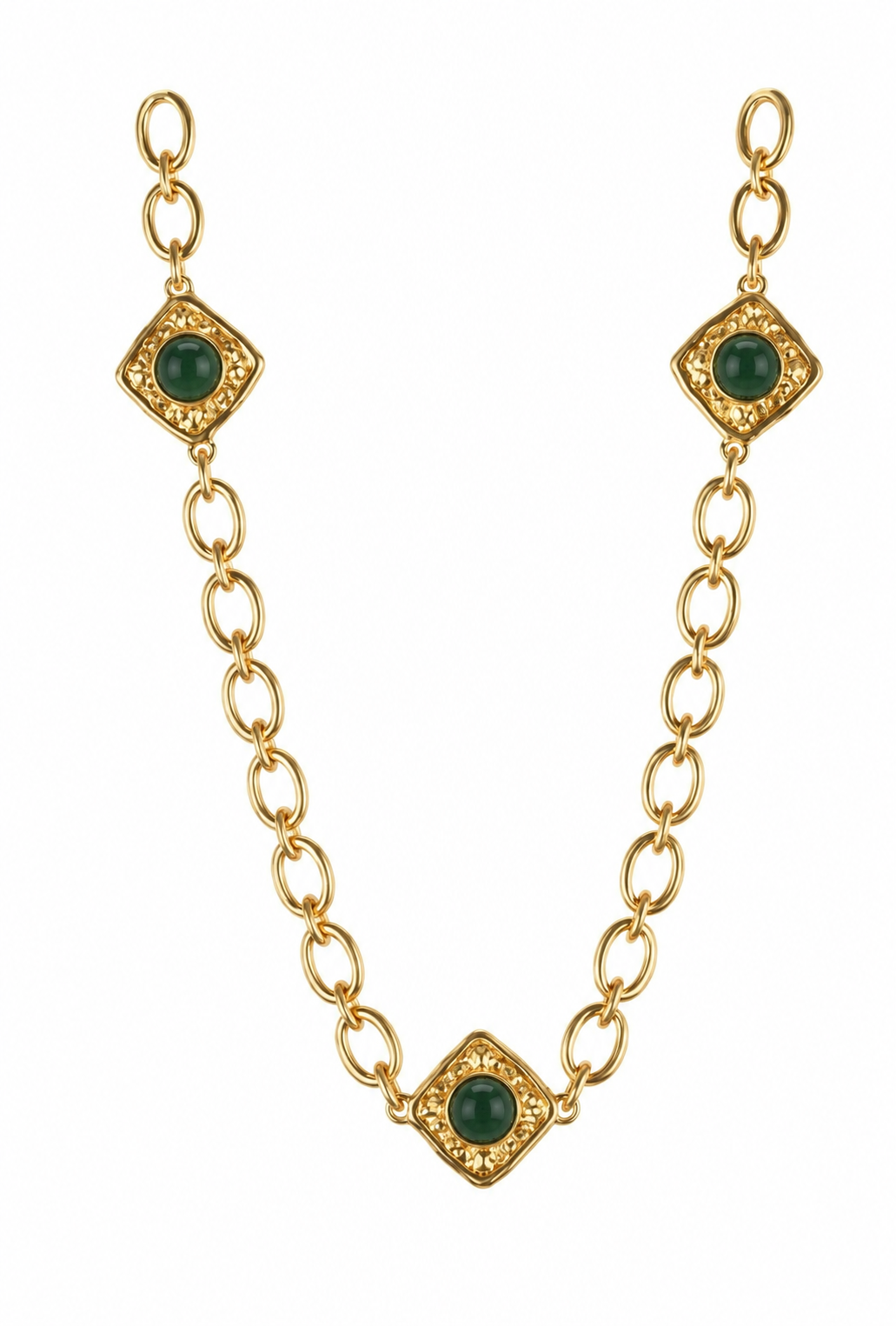 Earth Necklace Green Jade