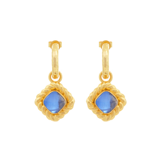 Pia Earrings Blue Sapphire Quartz