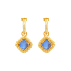 Pia Earrings Blue Sapphire Quartz