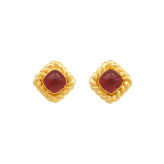Antonia Earrings Ruby Quartz