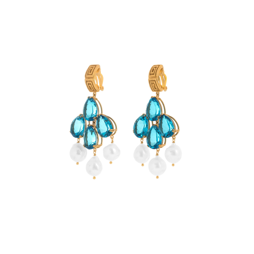 Mykonos Earrings Topaz Quartz