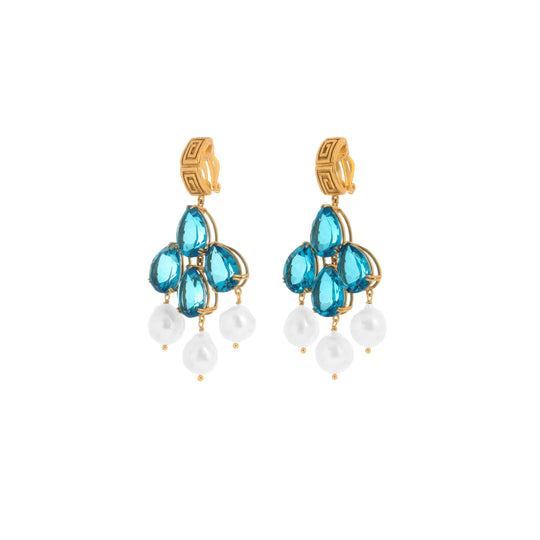 Mykonos Earrings Topaz Quartz