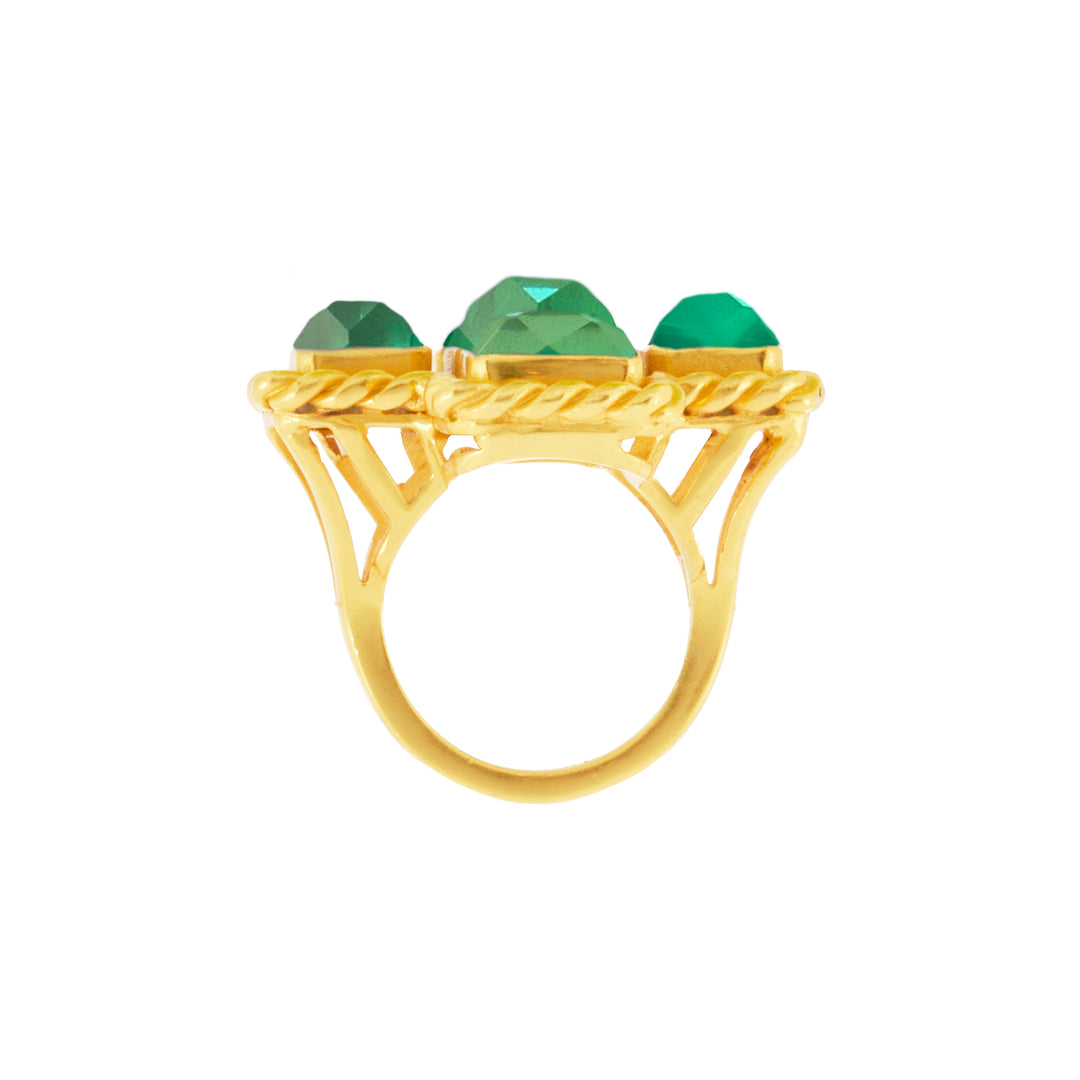 Rosa Ring Emerald Green Quartz