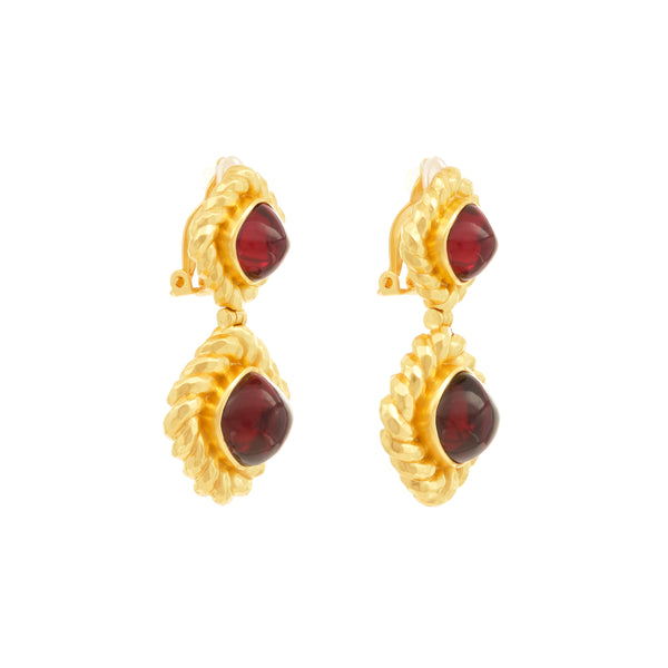 Carlotta Earrings Ruby Quartz – VALÉRE