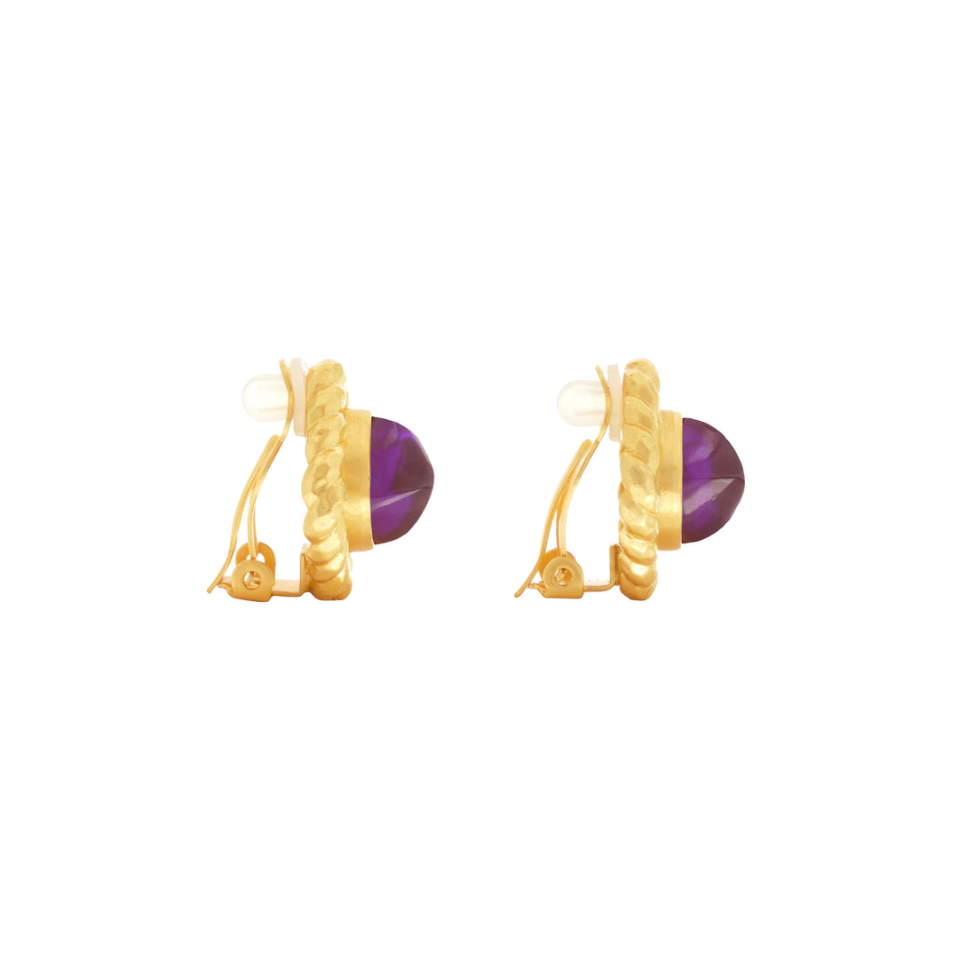 Antonia Earrings Amethyst Quartz