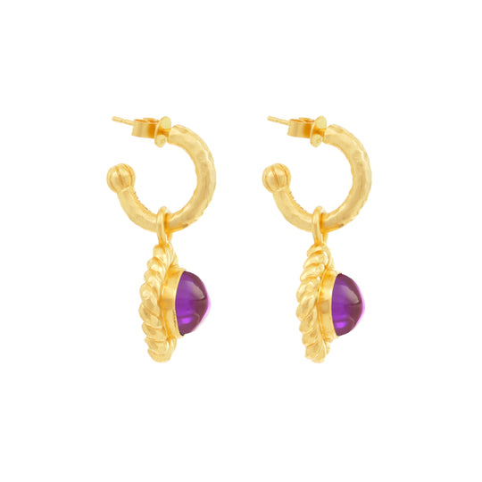 Pia Earrings Amethyst Quartz