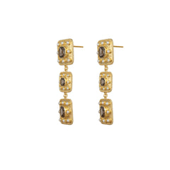 Gaia Earrings Smoky Quartz
