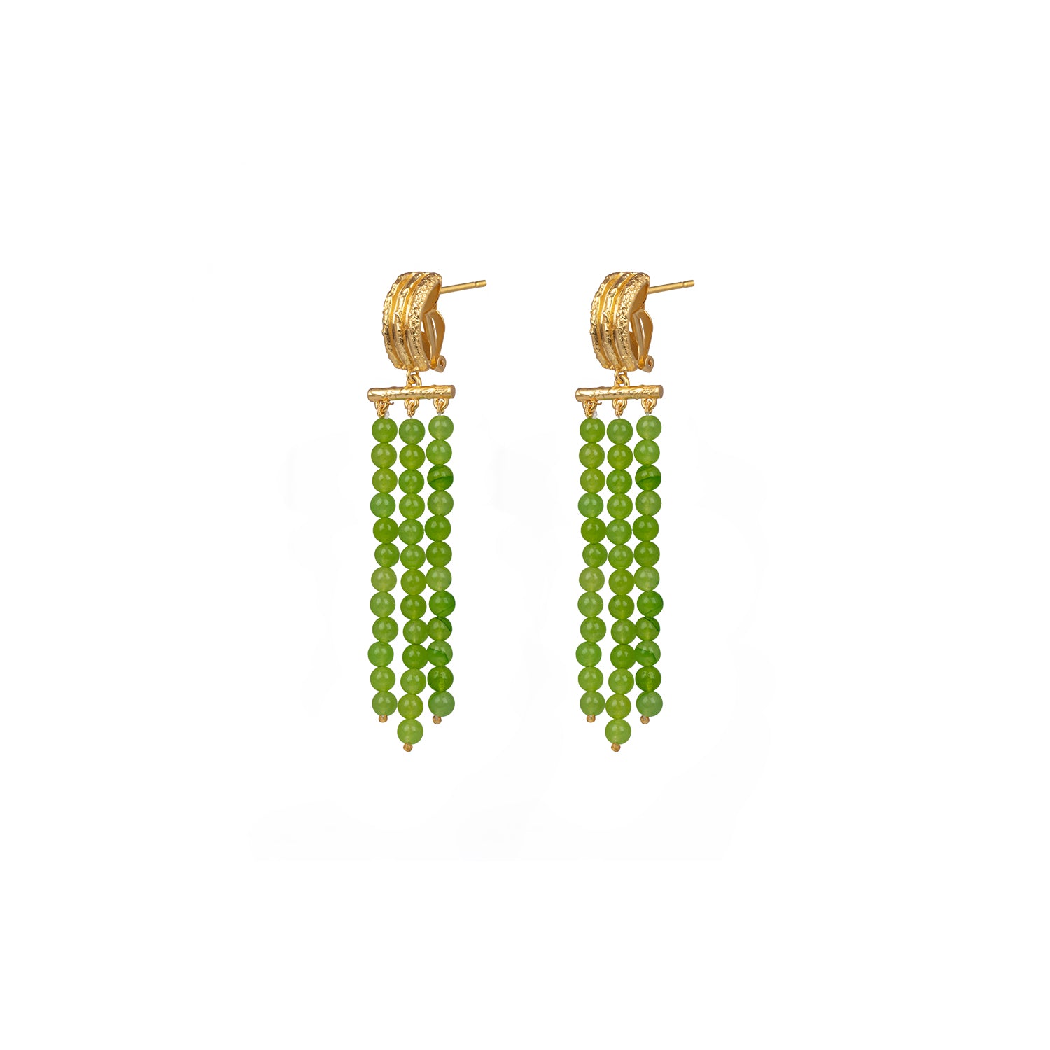 Midori Earrings Peridot Jade