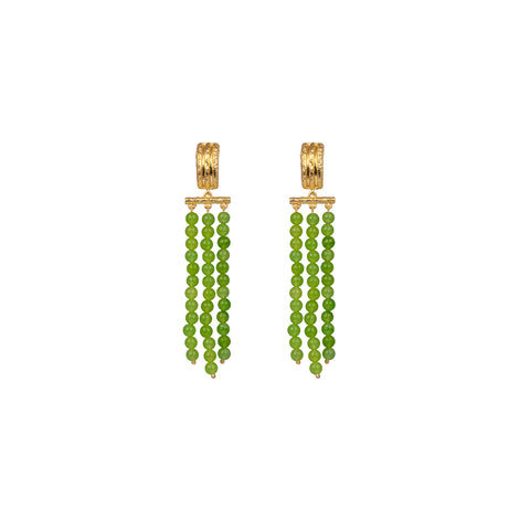 Midori Earrings Peridot Jade