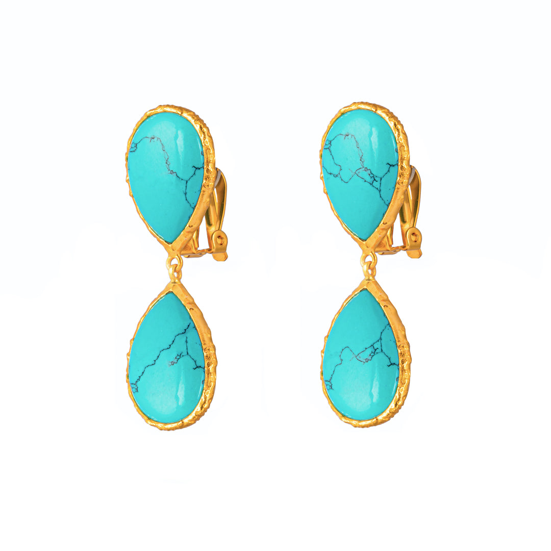 Sail Earrings Turquoise