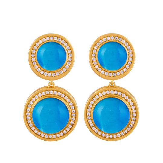 Aloha Earrings Topaz Quartz