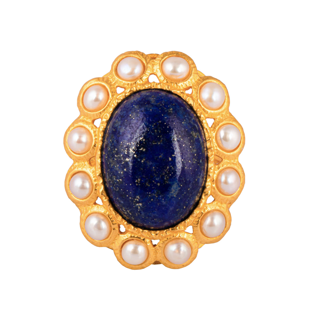 Oceana Ring Lapis & Pearl