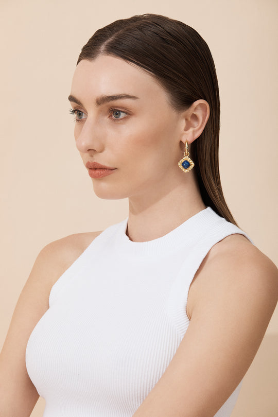 Pia Earrings Lapis