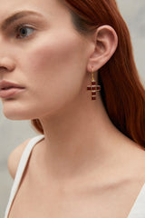Wild Earrings Red Ruby Quartz